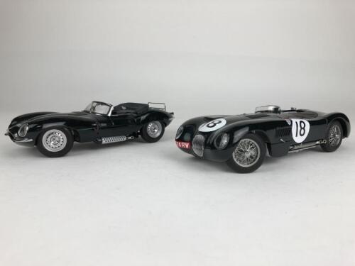 JAGUAR: Two 1:18 scale Jaguar cars produced by AutoArt (NB description)