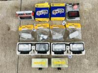 LIGHTS: A job lot of New Old Stock Hella, Narva lights c.1970s/1980s [Location: Sydney]
