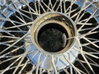 JAGUAR WIRE WHEELS: A set of five Jaguar chrome wire wheel rims from a 4.2 Series 2 E-type [Location: Sydney] - 4