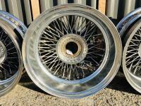 JAGUAR WIRE WHEELS: A set of five Jaguar chrome wire wheel rims from a V12 E-type [Location: Sydney] - 10