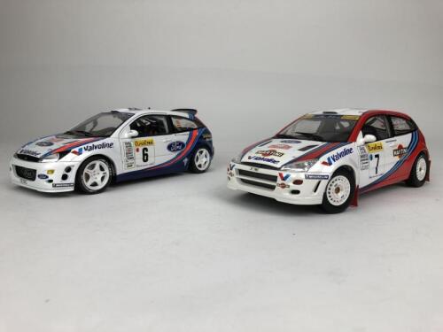 FORD: Two 1:18 scale Ford Focus racing cars (NB description)