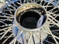 JAGUAR WIRE WHEELS: A set of five Jaguar chrome wire wheel rims from a V12 E-type [Location: Sydney] - 19