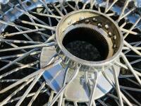 JAGUAR WIRE WHEELS: A set of five Jaguar chrome wire wheel rims from a V12 E-type [Location: Sydney] - 20