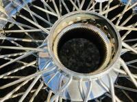 JAGUAR WIRE WHEELS: A set of five Jaguar chrome wire wheel rims from a V12 E-type [Location: Sydney] - 21