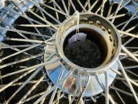 JAGUAR WIRE WHEELS: A set of five Jaguar chrome wire wheel rims from a V12 E-type [Location: Sydney] - 23