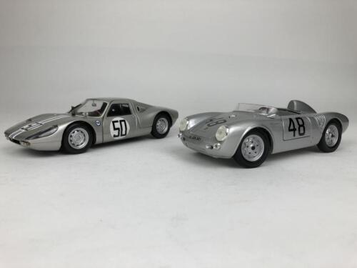 PORSCHE: Two 1:18 scale Porsche racing cars (NB description)