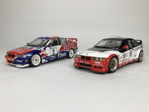 BMW: Two 1:18 scale BMW 3 Series racing cars (NB description)