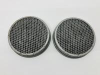AIR FILTERS: A pair of 'Pancake' type wire mesh air filters to suit S.U. 1 1/2-inch carburettors [Location: Sydney]