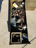 ROVER: A steel chest of drawers containing miscellaneous parts from a 1950s Rover [Location: Sydney] - 2