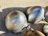 LUCAS HEADLAMPS: A collection of Lucas MB148 'King of the Road' headlamps from a 1950s Rover including five outer shells, plus three side lamps, three miscellaneous glass lenses and sundry bezels [Location: Sydney] - 4