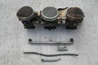 AUSTIN-HEALEY: A triple carburettor set-up to suit 3000 BN7 or BT7 models, including a crack-tested 12-port cylinder head that has never been machined, inlet valves, inlet and exhaust manifolds, triple carburettors, air cleaners and rocker cover. [Locatio - 14