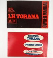 TORANA: LH Series Torana Owner Manual and Owner Guide