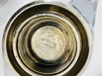 KNOCK ON SPINNERS: A set of six chrome twin ear knock-on spinners [Location: Sydney] - 4