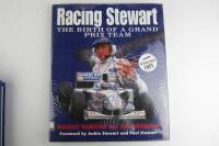 BRITISH RACING: Collection of books covering British motor racing (Hill, Stewart signatures) - 4