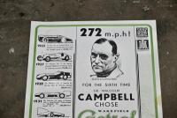 CASTROL: A reproduction unframed advertising poster depicting Sir Malcolm Campbell&rsquo;s Bluebird by Motormedia Publications [Location: Sydney] - 2