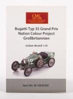 TYPE 35: A highly detailed 1:18 scale model of a Bugatti Type 35 Grand Prix&nbsp;1924 in green&nbsp;#12 by CMC - 2