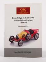 TYPE 35: A highly detailed 1:18 scale model of a Bugatti Type 35 Grand Prix&nbsp;1924 in red & yellow 'National Project Spain'&nbsp;by CMC&nbsp; - 2