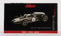 COOPER: A 1:18 scale limited edition (236/2000) Schuco Cooper T53 #1 Sieger Great Britain GP 1960 model with plaque, no box - 2