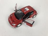 PEUGEOT: Three 1:18 scale Peugeot rally cars produced by AutoArt (NB description) - 5