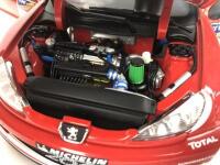 PEUGEOT: Three 1:18 scale Peugeot rally cars produced by AutoArt (NB description) - 6