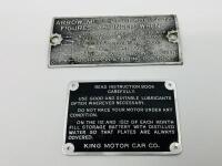 c.1915 King Model D (Restoration Project) [Location: Sydney] - 108