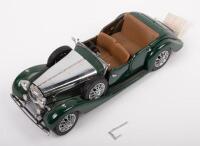 ALVIS CABRIOLET: 1:24 scale 1938 Alvis 4.3 litre&nbsp;cabriolet, the model is missing both roof options, the rear bumper bar and part of the windscreen, made by Franklin Mint