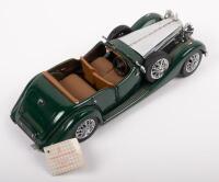 ALVIS CABRIOLET: 1:24 scale 1938 Alvis 4.3 litre&nbsp;cabriolet, the model is missing both roof options, the rear bumper bar and part of the windscreen, made by Franklin Mint - 2