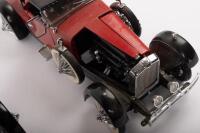 STUTZ&nbsp;BLACK HAWK: 2 x 1:24 scale Franklin Mint 1928 Stutz black hawk boattail speedster models, both models have varying amounts of damage - 2