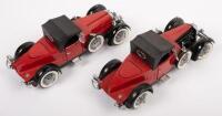 STUTZ&nbsp;BLACK HAWK: 2 x 1:24 scale Franklin Mint 1928 Stutz black hawk boattail speedster models, both models have varying amounts of damage - 3