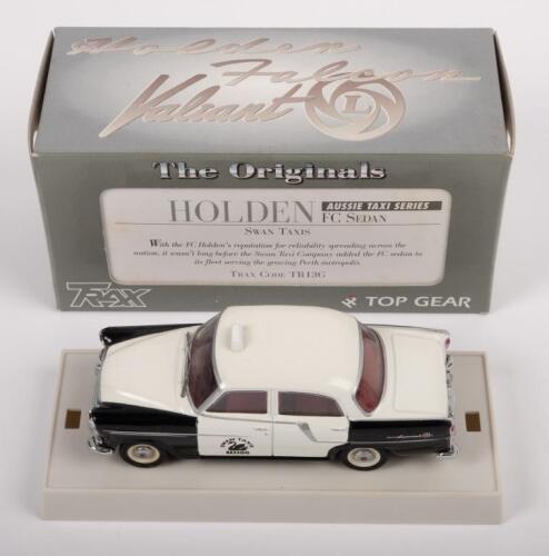 HOLDEN FC SEDAN: A 1:43 scale Holden FC sedan, part of the Aussie taxi series, this one is finished in the Swan taxis livery