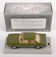 HOLDEN HQ KINGSWOOD:&nbsp;A 1:43 scale Holden HQ Kingswood&nbsp;sedan, this one is finished in green paintwork
