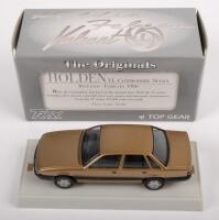HOLDEN VL COMMODORE:&nbsp;A 1:43 scale Holden Commodore&nbsp;VL sedan, this one is finished in gold&nbsp;paintwork