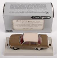 HOLDEN EJ SEDAN:&nbsp;A 1:43 scale Holden EJ special&nbsp;sedan, this one is finished in white over brown&nbsp;paintwork