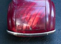 A nice 1950s&nbsp;Austin J40 (Junior) pedal car, maroon paintwork appears to be original with touch-ups with later electric headlamps fitted, 45cm high, approx 1.4m long [Location: Melbourne] - 4