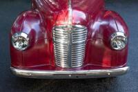 A nice 1950s&nbsp;Austin J40 (Junior) pedal car, maroon paintwork appears to be original with touch-ups with later electric headlamps fitted, 45cm high, approx 1.4m long [Location: Melbourne] - 5