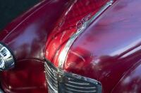 A nice 1950s&nbsp;Austin J40 (Junior) pedal car, maroon paintwork appears to be original with touch-ups with later electric headlamps fitted, 45cm high, approx 1.4m long [Location: Melbourne] - 6