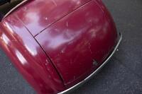 A nice 1950s&nbsp;Austin J40 (Junior) pedal car, maroon paintwork appears to be original with touch-ups with later electric headlamps fitted, 45cm high, approx 1.4m long [Location: Melbourne] - 12