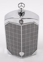 DECANTER: A circa 1970s Mercedes-Benz radiator grille decanter made by Ruddspeed England, height 21.5cm [Location: Melbourne]
