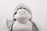 MICHELIN: An excellent Michelin Bibendum&nbsp;clay sculpture by Australian Artist Terry Lawrie&nbsp;featuring Bibendum&nbsp;as a Madonna and Child&nbsp;pose reminiscent of the famous Leonardo Da Vinci sculpture, approx 39cm high [Location: Melbourne] - 4