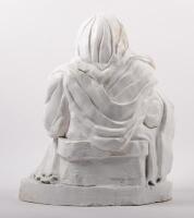 MICHELIN: An excellent Michelin Bibendum&nbsp;clay sculpture by Australian Artist Terry Lawrie&nbsp;featuring Bibendum&nbsp;as a Madonna and Child&nbsp;pose reminiscent of the famous Leonardo Da Vinci sculpture, approx 39cm high [Location: Melbourne] - 6