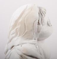 MICHELIN: An excellent Michelin Bibendum&nbsp;clay sculpture by Australian Artist Terry Lawrie&nbsp;featuring Bibendum&nbsp;as a Madonna and Child&nbsp;pose reminiscent of the famous Leonardo Da Vinci sculpture, approx 39cm high [Location: Melbourne] - 8