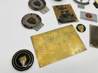 JAGUAR: A collection of identification plates & badges including a Brylaw Motors Lubrication Plate, Mark V Identity Plate [Location: Sydney] - 2