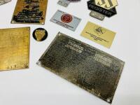 JAGUAR: A collection of identification plates & badges including a Brylaw Motors Lubrication Plate, Mark V Identity Plate [Location: Sydney] - 3