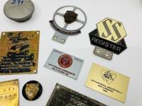 JAGUAR: A collection of identification plates & badges including a Brylaw Motors Lubrication Plate, Mark V Identity Plate [Location: Sydney] - 4