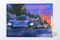WATTS/AUTOMOBILE ART: A very large hardback book, "The Motor Racing Art of Nicholas Watts" signed by Watts, and limited edition # 400 of 1500