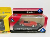 TRIUMPH: Seven die cast models of various scales including Herald, Spitfire & Courier Van, five still in original boxes [Location: Sydney] - 4