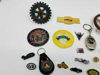 BADGES: A collection of miscellaneous car badges and pins relating to various clubs and marques [Location: Sydney] - 2