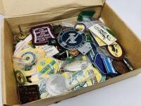 BADGES: A large collection of miscellaneous car & motorcycle badges and patches from the Eric Bourn collection [Location: Sydney]