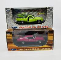 FORD: Two OZ Legends 1:32 scale models, Ford XA Falcon RPO83 Hardtop and XA GS Ute, both boxed - 2
