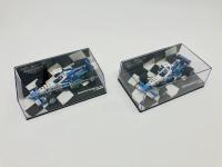 BENETTON-RENAULT: Two Minichamps 1:43 scale models of the Benetton-Renault B196 of Jean Alesi & Gerhard Berger, boxed [Location: Sydney]